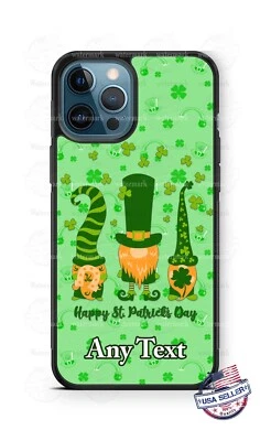 Funda Personalizada para Teléfono Gnomos Feliz Día de San Patricio se adapta a iPhone Samsung Google Foto 1 de 4