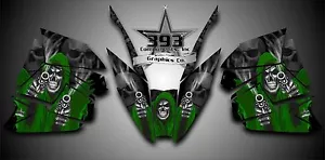 Arctic Cat ProClimb ProCross Pro Climb Pro Cross Graphics Decal Reaper Green - Bild 1 von 1