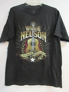 WILLIE NELSON OFFICIAL MERCH OUTLAW GUITAR BAND CONCERT MUSIC T-SHIRT LARGE - Picture 1 of 3