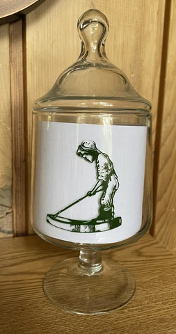 VTG Pinehurst Putter Boy Glass Trophy Women’s Amateur Golf Collector Cover