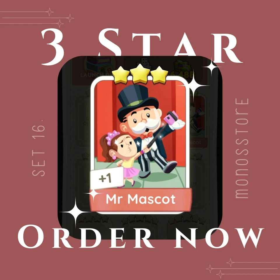 Monopoly 3 Star Sticker 🎮 Set 16 🎡 Fast Delivery ⚡ Come True ✨ - Image 1 of 1