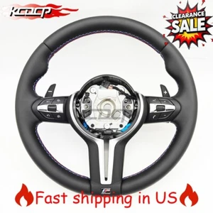 Custom M Steering Wheel for BMW F30 F31 F32 F33 F34 F36 F22 F23 F39 F25 M2 M3 M4 - Picture 1 of 7