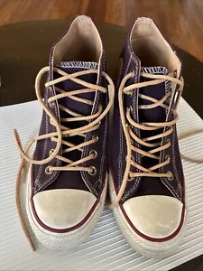 Converse Chuck Taylor All Star Lux Purple Suede Hidden Wedge Heel Women’s SZ 8.5 - Picture 1 of 8