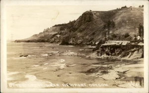 RPPC Newport,OR Otter Crest Near Newport Real Photo Lincoln County Oregon - Picture 1 of 5