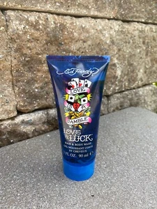 BRAND NEW Ed Hardy Love & Luck Hair & Body Wash Gel 3 oz - 2 Pack Scented Unisex - Picture 1 of 3