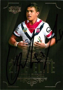 Signed 2016 Sydney Roosters NRL ESP Elite Rookie Card - Latrell Mitchell - Picture 1 of 3