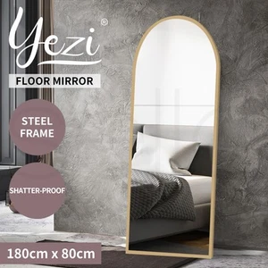 Yezi 180X80CM Floor Mirror Full Length Mirrors Arch Dressing Standing Mirror - Picture 1 of 10