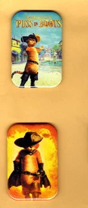 PUSS IN BOOTS   2 REFRIGERATOR MAGNET  2" X 3"  WITH ROUNDED CORNER - Picture 1 of 4