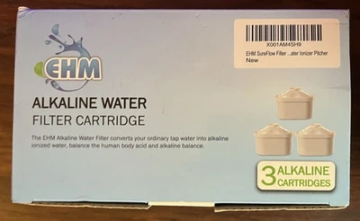 2 EHM Sureflow Alkaline Water Filter Cartridge in 3 Cartridge Box SEALED - Image 1 of 4
