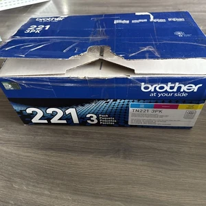 Brother TN-221 3 pack Standard Printer Ink Cartridge *READ* - Picture 1 of 4