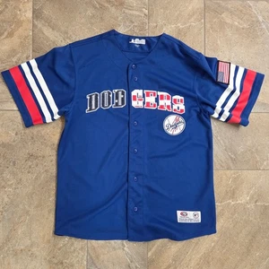 Los Angeles Dodgers MLB Baseball Jersey True Fan slight snag USA Patch Medium M - Picture 1 of 9