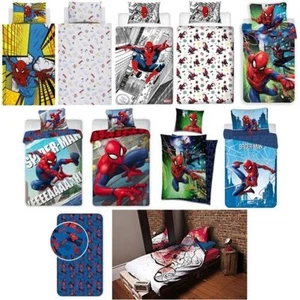 MARVEL SPIDERMAN DUVET COVER SETS KIDS SUPERHERO BEDDING – JUNIOR SINGLE DOUBLE - Imagen 1 de 15