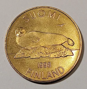 * Finnland * 5 Mark * 1998 * Alu Bronze * UNC * selten - Bild 1 von 2
