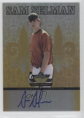 2012 Leaf Valiant Yellow /10 Sam Selman #VA-SS1 Auto - Image 1 of 2