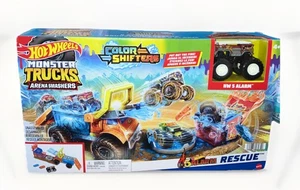 Hot Wheels Monster Trucks Arena Smashers Color Shifters 5 Alarm Rescue NIB - Picture 1 of 5