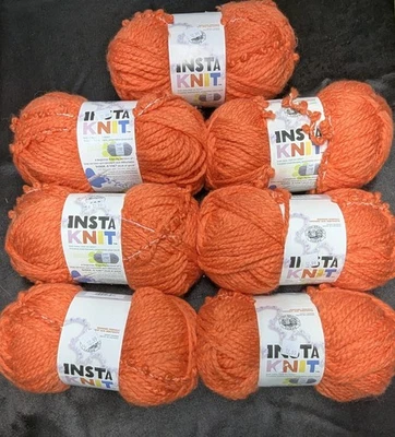 Lion Brand Insta Knit Yarn Color "Stopping Traffic" Lot Of 7, Acrylic Wool Blend - Image 1 of 3