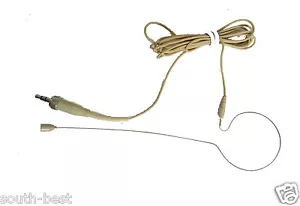 Beige Headworn Microphone For Sennheiser ew G1 G2 G3 wireles headset mic system - Picture 1 of 6