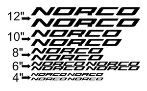 Custom Norco Bike Frame Decal Set. Pick Your Color. USA Seller! - Picture 1 of 9