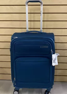 Samsonite Lite Air ADV 21" Carry on Spinner Blue Stack It Strap Without Tags @ - Picture 1 of 7