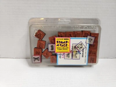 Conjunto de sello multimedia para toda la noche con una cara nariz boca sombrero álbum de recortes suministros artesanales  Foto 1 de 4