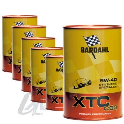 6 LITRI OLIO MOTORE AUTO BARDAHL 5W40 XTC C60 PREMIUM PERFORMANCE SINTETICO