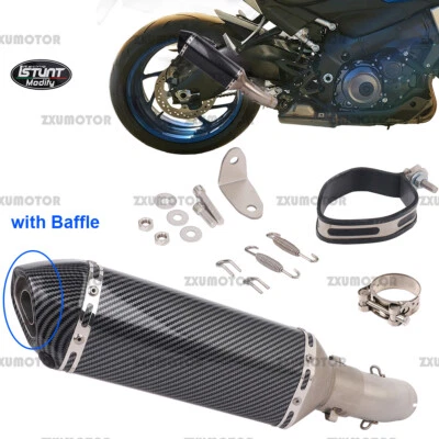  Tubo de enlace de escape para Suzuki GSXS1000 GSX-S1000 2015-2025 deflector silenciador deslizante Foto 1 de 4