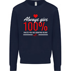 Funny Always Give 100% Unless Blood Donor Kids Sweatshirt Jumper