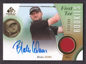 2014 SP Game Used Edition Golf #41 Blake Adams Shirt RC /399 Auto