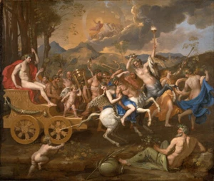 Nicolas Poussin - The Triumph of Bacchus Fine Art Print on Canvas Wall Decor 48" - Picture 1 of 1