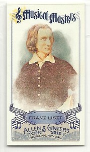 2012 Allen & Ginter Mini  Franz Liszt MM12