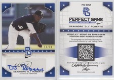 2015 Leaf Perfect Game National Showcase Auto Blue /30 DJ Roberts #PG-DR2 Auto