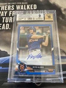 2018 Bowman PETE ALONSO #PAPA Prospect Auto Blue /150 BGS 9 - MINT (Paper) 🔥🔥 - Picture 1 of 2