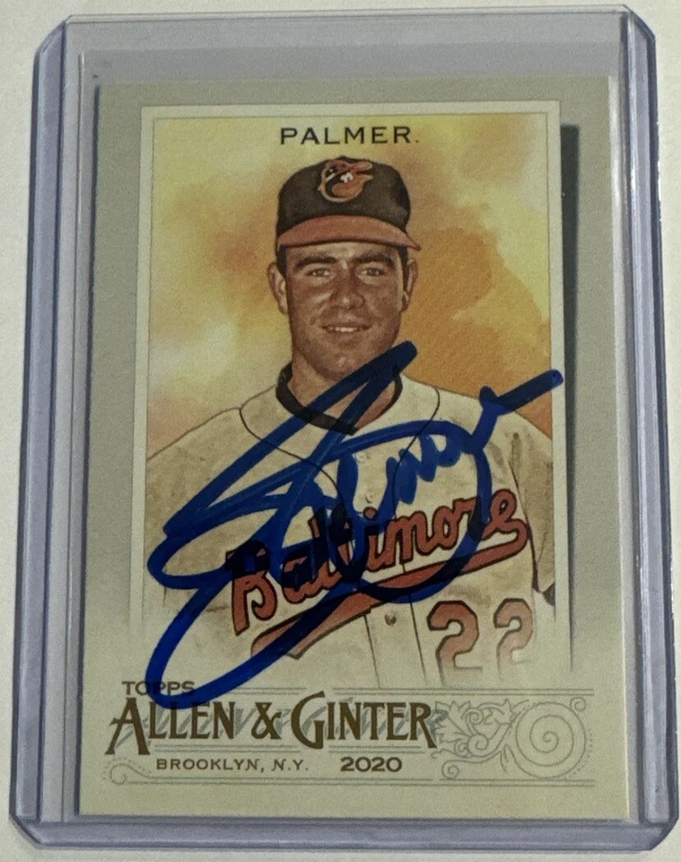 SIGNED JIM PALMER 2020 TOPPS ALLEN & GINTER  AUTOGRAPH - ORIOLES - HOF - Image 1 of 1