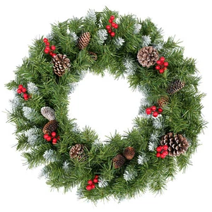 60cm Weihnachtskranz Türkranz Weihnachten Kranz Weihnachtsdeko Weihnachts Kranz - Bild 1 von 35