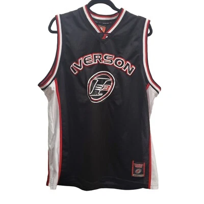 Allen Iverson NBA Black Limited Edition #3 Reebok Jersey Size Large Shirt - Image 1 of 4