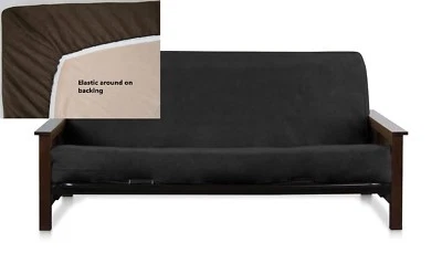 Bonded Micro Suede Easy Fit Fitted Futon  Sofa Daybed Covers More Size & Colors - Image 1 of 2