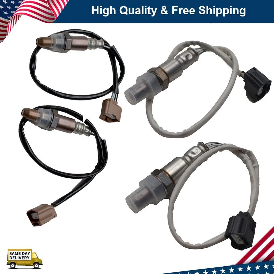 4PCS Oxygen O2 Sensor Upstream&Downstream For 2013 Infiniti JX35 2014 QX60 3.5L - Image 1 of 4