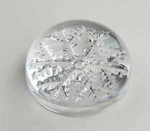 "Pisapapeles pisapapeles de vidrio artístico transparente en forma de cúpula redonda de cristal vintage 3 -9/16" - Imagen 1 de 8