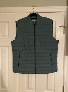 J crew mens sz L lightweight quilted PERFORMANCE PACKABLE vest sage green - Picture 1 of 5