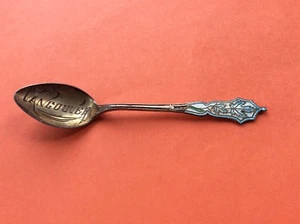 VANCOUVER canada 925 Sterling Silver Souvenir Spoon enameled Maple leaf 5.8grams - Picture 1 of 6