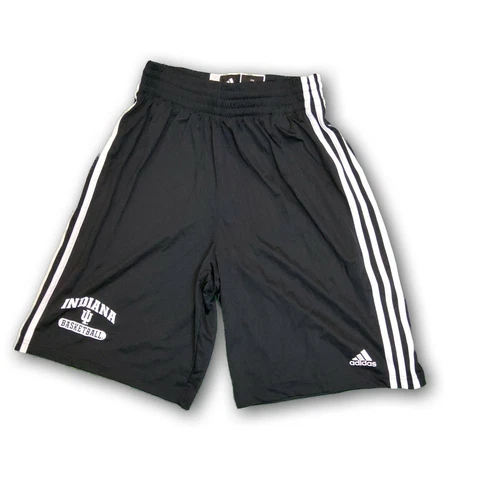 Indiana University NCAA Adidas Basketball Men's Black/White Shorts Cover