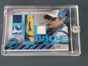Jimmie Johnson 2011 PRESS PASS 4 WIDE Race Used QUAD MEMORABILIA /10 Patches - Picture 1 of 3