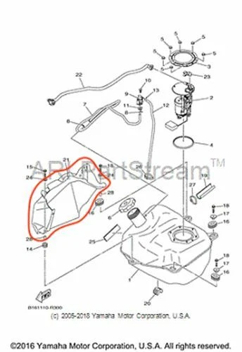 NEW OEM YAMAHA GRIZZLY EPS 4WD LE FUEL TANK PROTECTOR Foto 1 de 1