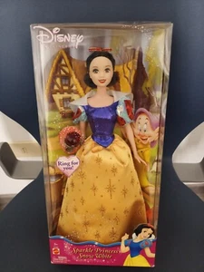 BARBIE SPARKLE PRINCESS SNOW WHITE BIANCANEVE DISNEY #G7936 MATTEL ANELLO - Foto 1 di 6