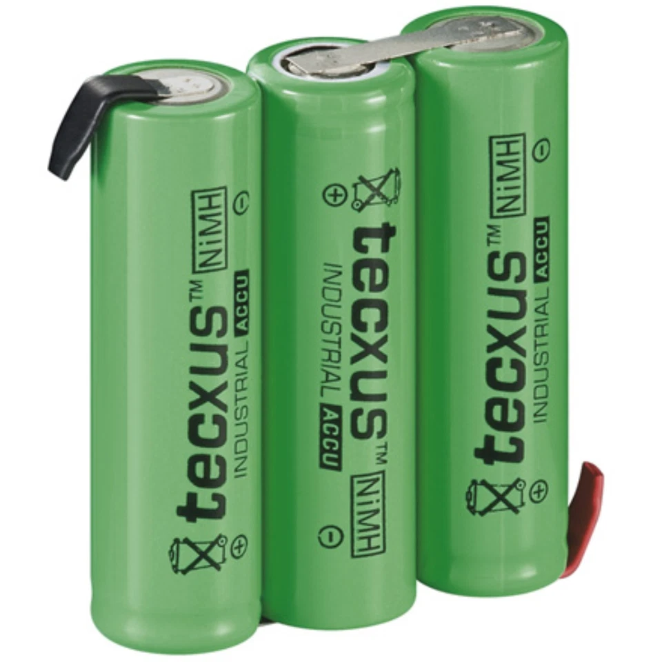 3,6V 2100mA  Akkupack Mignon Industrie-Akkus NiMH mit Lötfahne Ready To Use - Bild 1 von 1