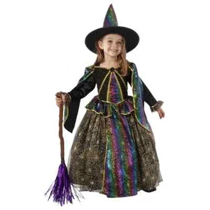 Teetot Princess Factory Witch Costume Sz Child 3-4 , W/ Hat, Staff, New - Picture 1 of 1