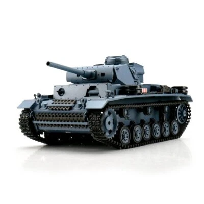 1/16 RC PzKpfw III Ausf. L grigio BB + IR (catene metalliche) - Immagine 1 di 4