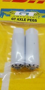 NOS GT Old School BMX Freestyle Pegs 26TPI white Pro Performer