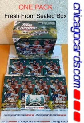 2018 Topps Chrome Update Baseball Pack Look4 Soto Ohtani Rookie RC Rftr AUTO - Image 1 of 4