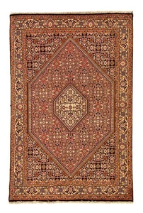 Alfombra oriental alfombra persa - real - 143 x 88 cm - marrón claro - Imagen 1 de 6